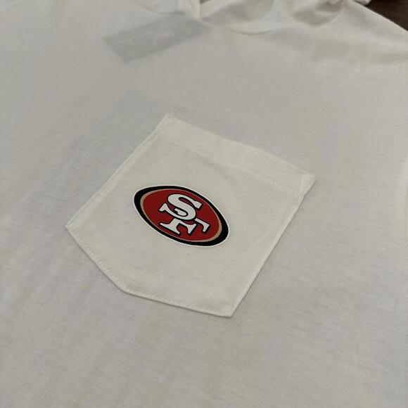 NWT Vineyard Vines San Francisco 49ers NFL Hooded Pullover Size Men's Large - Picture 2 of 8